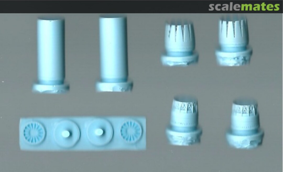 Boxart EF-2000 Typhoon Exhaust Nozzles ORA 72-28 Olimp Resin Accessories Boxart EF-2000 Typhoon Exhaust Nozzles ORA 72-28 Olimp Resin Accessories