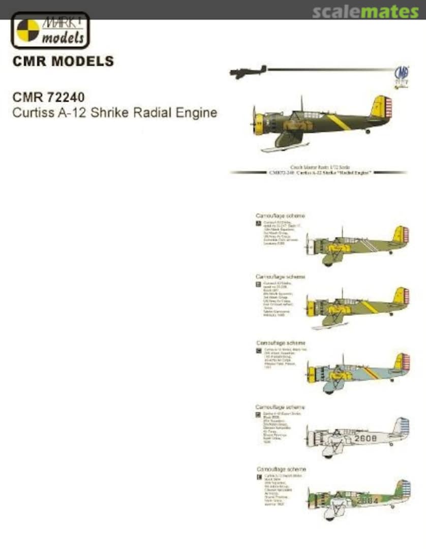 Boxart Curtis A-12 Shrike Radial Engine R72240 CMK