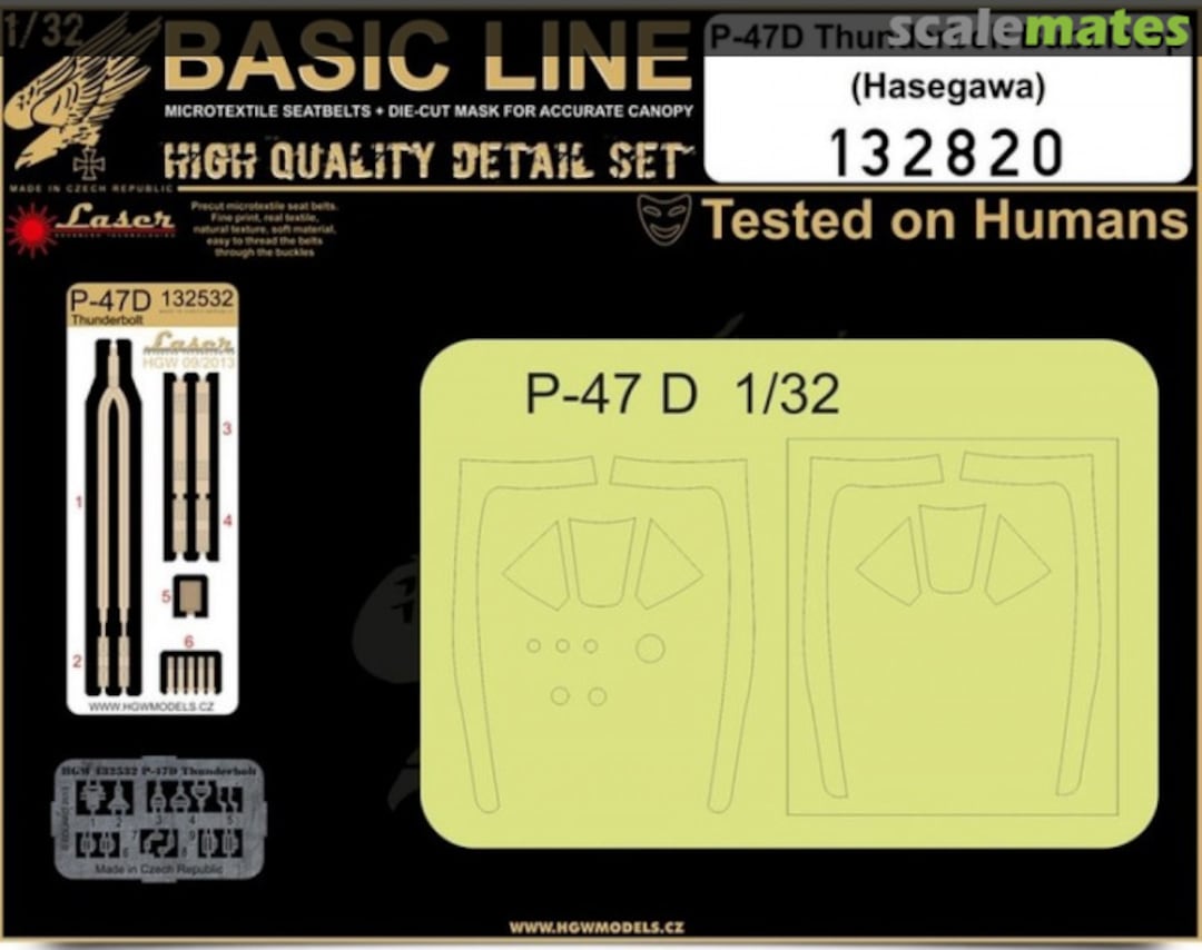 Boxart P-47D Thunderbolt Bubbletop - Basic Line / Seatbelts + masks - Hasega - 132820 HGW Models Boxart P-47D Thunderbolt Bubbletop - Basic Line / Seatbelts + masks - Hasega - 132820 HGW Models