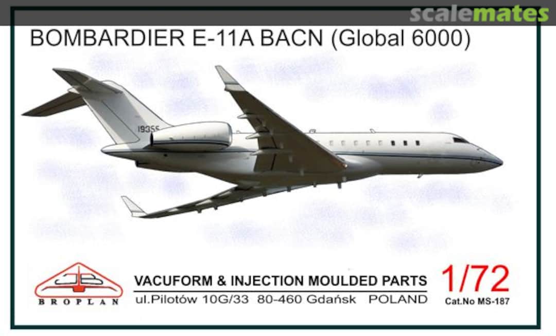 Boxart Bombardier E-11A BACN (Global 6000) MS-187 Broplan Boxart Bombardier E-11A BACN (Global 6000) MS-187 Broplan