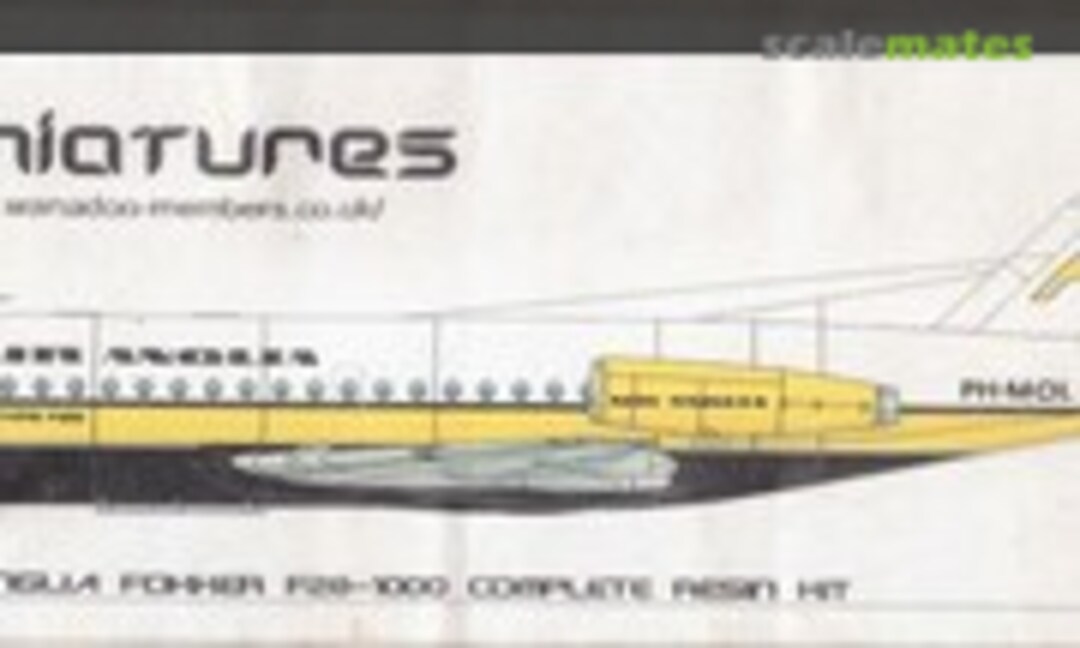 1:144 Air Anglia Fokker F-28-1000 (LGW Miniatures LGWF281000)