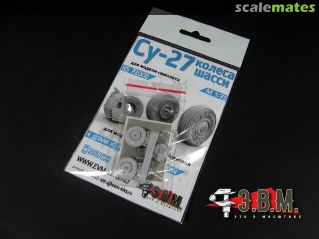 Boxart Su-27 Wheels RS 72002 E.V.M. Boxart Su-27 Wheels RS 72002 E.V.M.