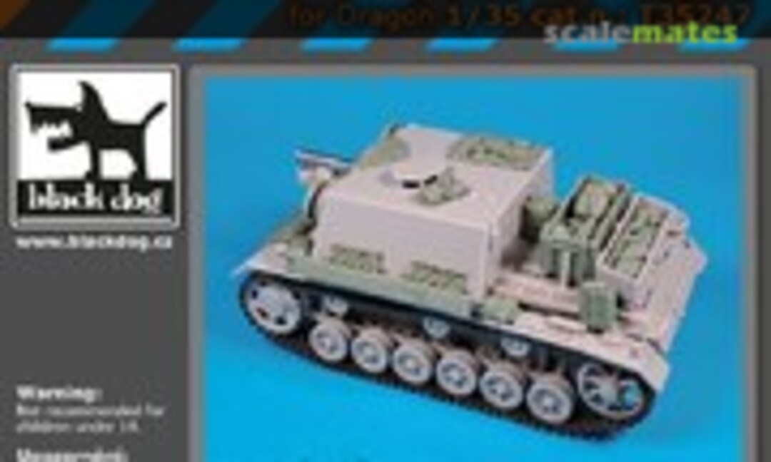 1:35 15cm Sturm-Infanteriegeschutz 33 auf Pz. III (Black Dog T35247) T35247