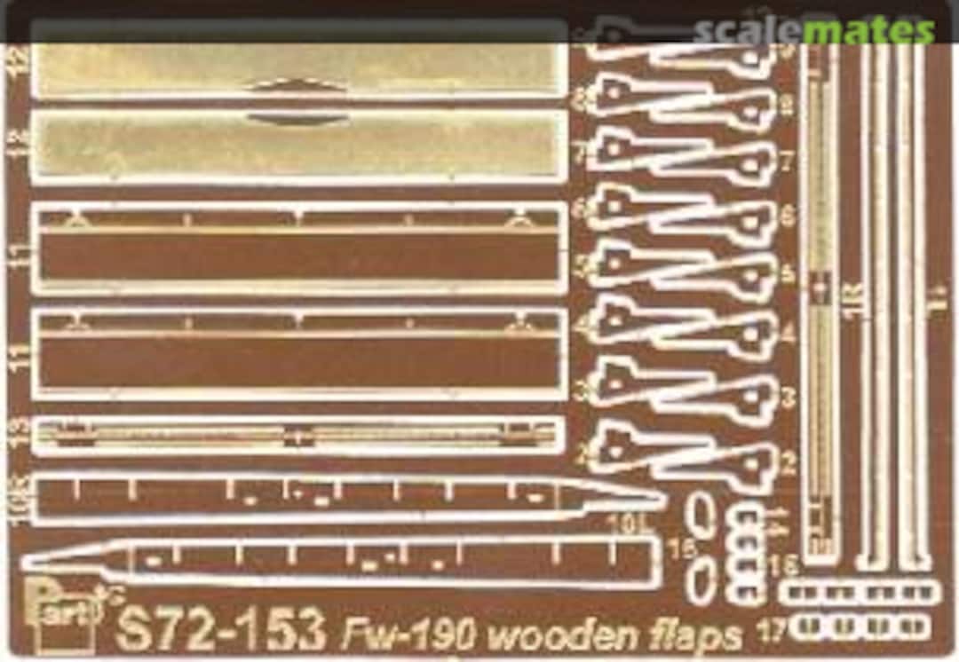 Boxart Focke Wulf Fw 190A/D/F/G (flaps-woden) S72-153 Part Boxart Focke Wulf Fw 190A/D/F/G (flaps-woden) S72-153 Part