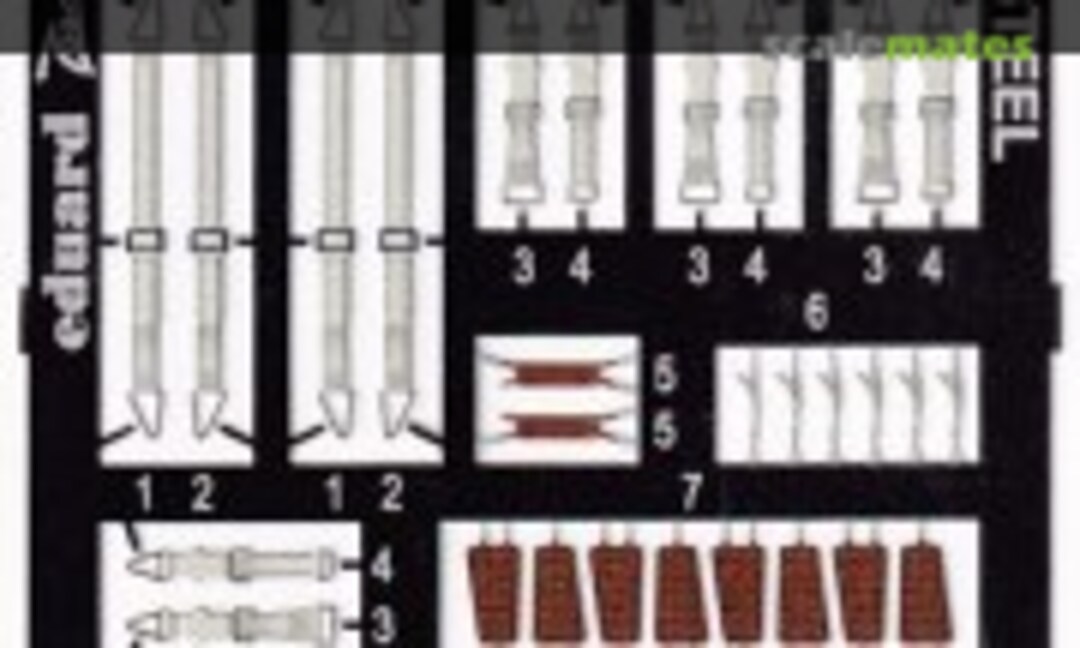 1:48 Bf 108 Seatbelts STEEL EDUARD (Eduard FE1431) FE1431