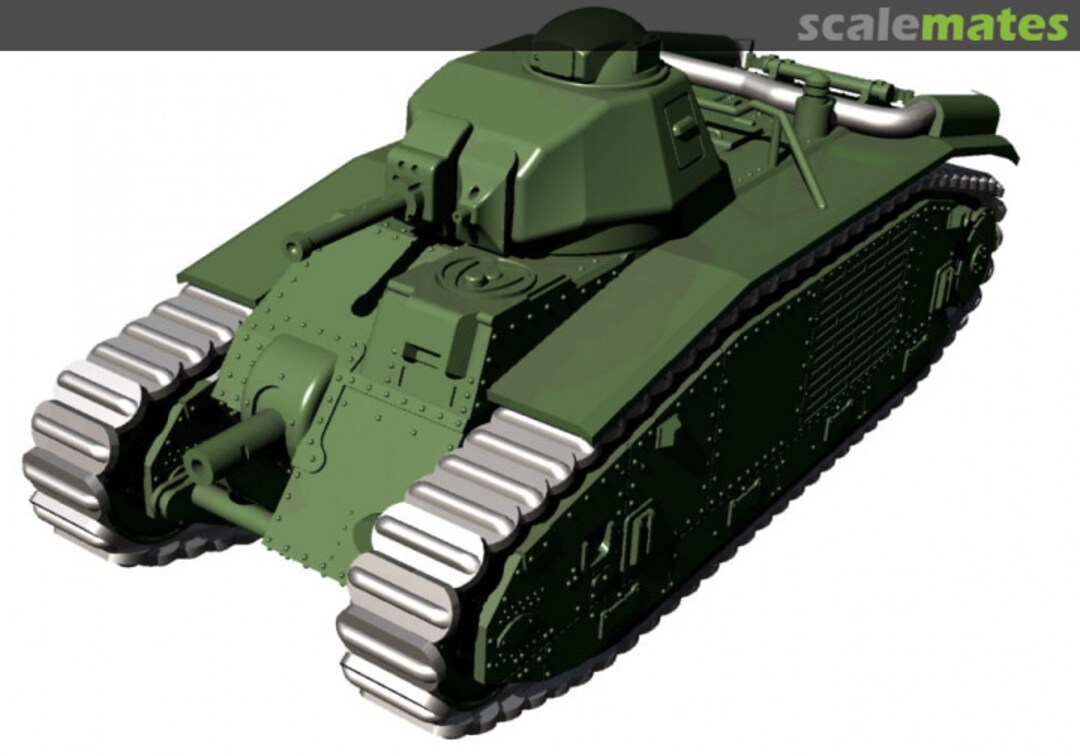 Boxart Medium Tank Char B1 Bis - closed hatch 72011706 EMP3d