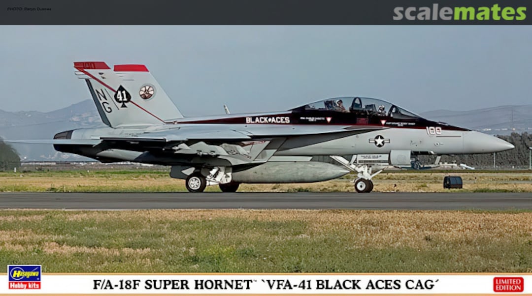 Boxart F/A-18F Super Hornet `VFA-41 Black Aces CAG´ 02101 Hasegawa
