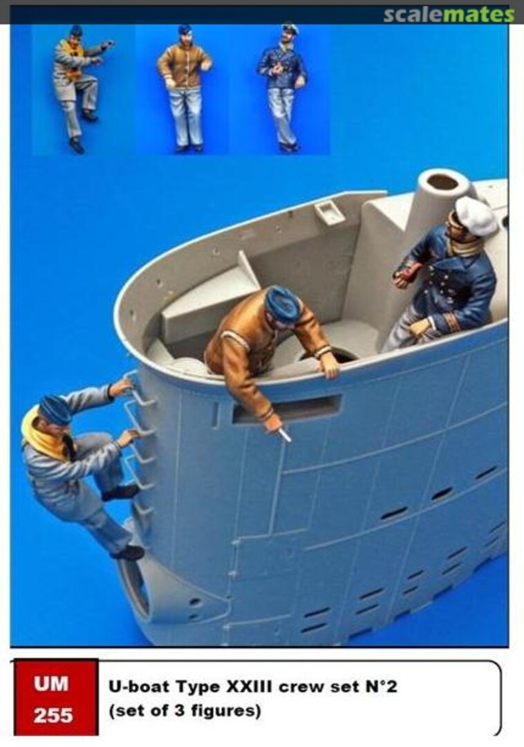 Boxart U-boat Type XXIII crew set N UM 255 U-Models Boxart U-boat Type XXIII crew set N UM 255 U-Models