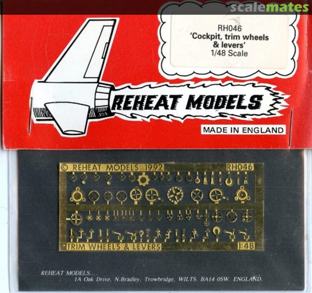 Boxart Cockpit, trim wheels & levers RH046 Reheat Models Boxart Cockpit, trim wheels & levers RH046 Reheat Models