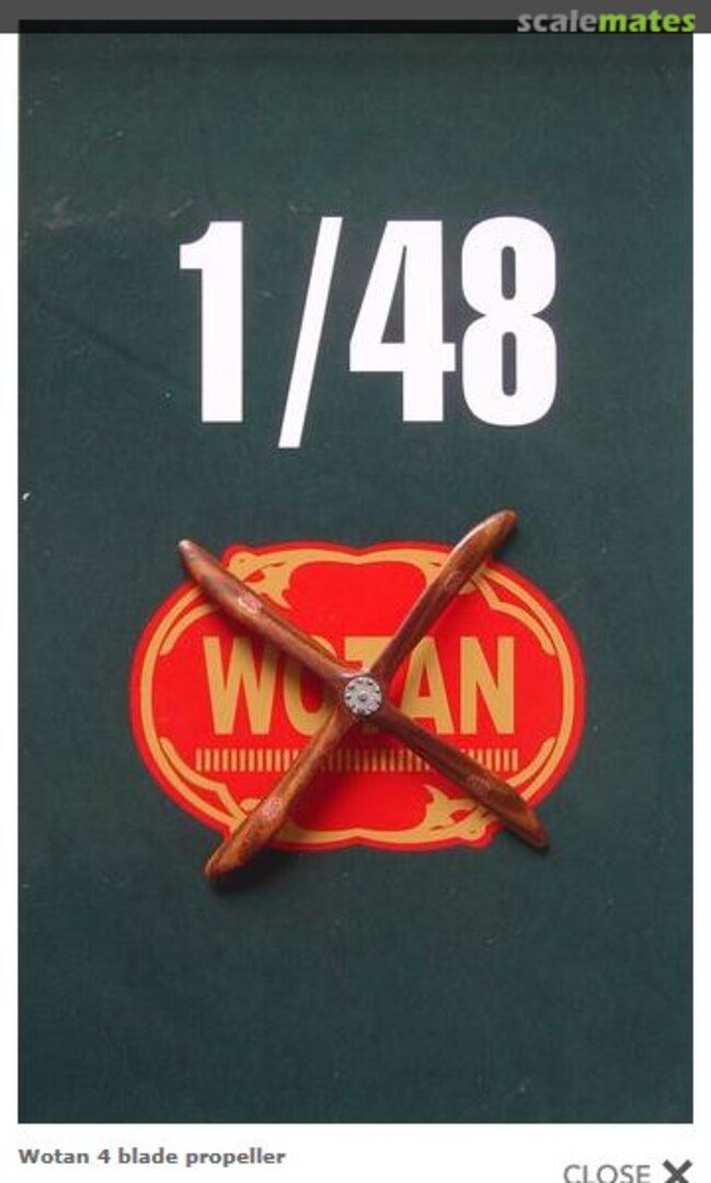 Boxart Wotan 4-Bladed Wooden Propellor P4807 LF Models Boxart Wotan 4-Bladed Wooden Propellor P4807 LF Models