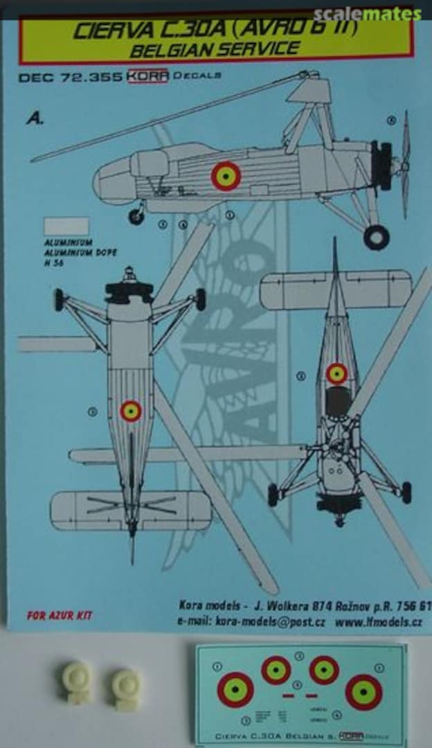 Boxart Cierva C.30A (Avro 671) DEC72355 Kora Models Boxart Cierva C.30A (Avro 671) DEC72355 Kora Models