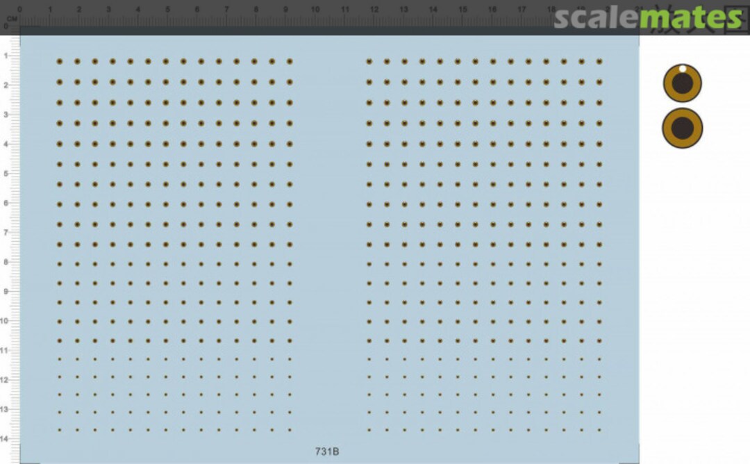 Boxart Different Size Eyes 731B Easy Decal Boxart Different Size Eyes 731B Easy Decal