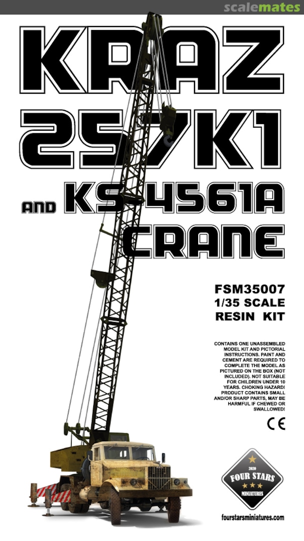 Boxart KrAZ-257K1 and KS-4561A Crane FSM35007 Four Stars Miniatures Boxart KrAZ-257K1 and KS-4561A Crane FSM35007 Four Stars Miniatures