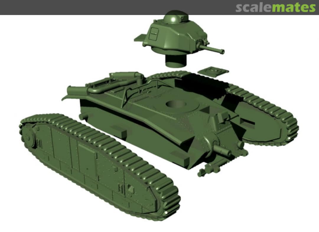 Boxart Medium Tank Char B1 Bis - open hatch 72011707 EMP3d Boxart Medium Tank Char B1 Bis - open hatch 72011707 EMP3d