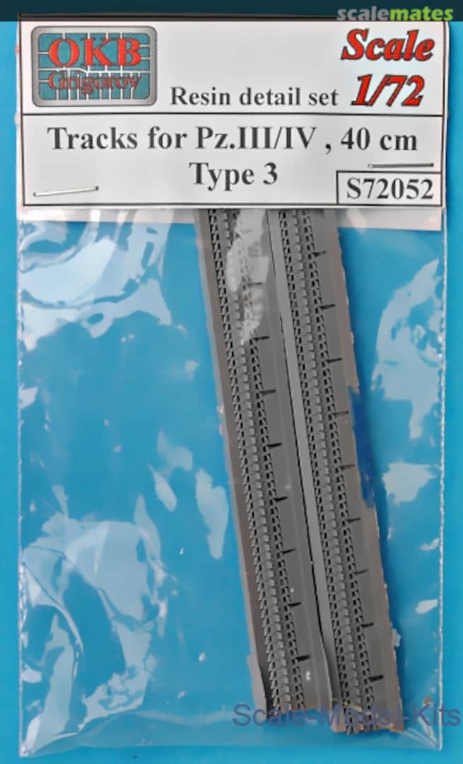 Boxart Tracks for Pz. III/IV, 40 cm, Type 3 S72052 OKB Grigorov Boxart Tracks for Pz. III/IV, 40 cm, Type 3 S72052 OKB Grigorov