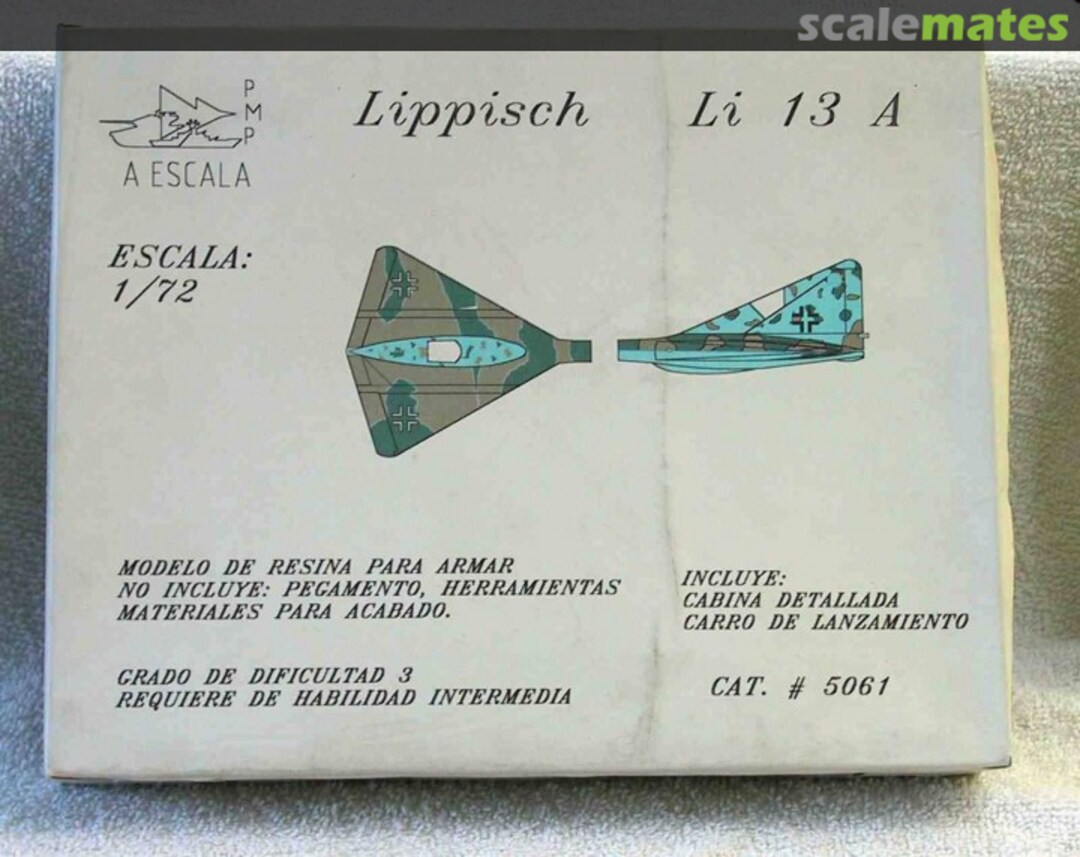 Boxart Lippisch Li 13 A 5061 AESCALA Boxart Lippisch Li 13 A 5061 AESCALA