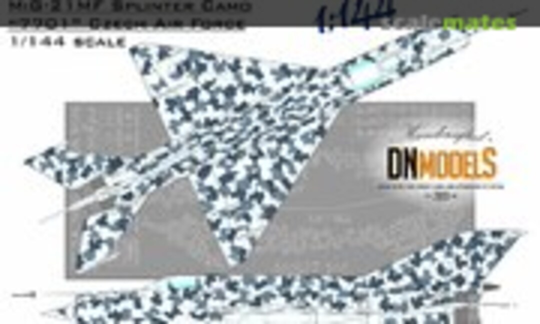 1:144 Czech Splinter #7701 – 1:144 Camouflage Paint Masks for MiG-21MF (DN Models 44/827-144) 44/827-144