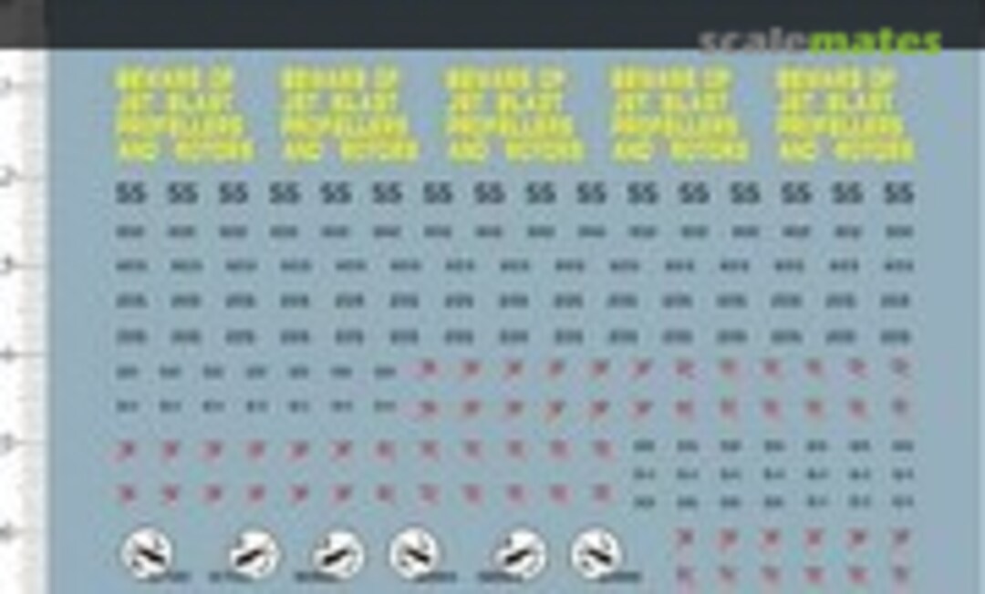 1:350 Nimitz Class Carrier & Aircraft Markings (Easy Decal 63057) 63057