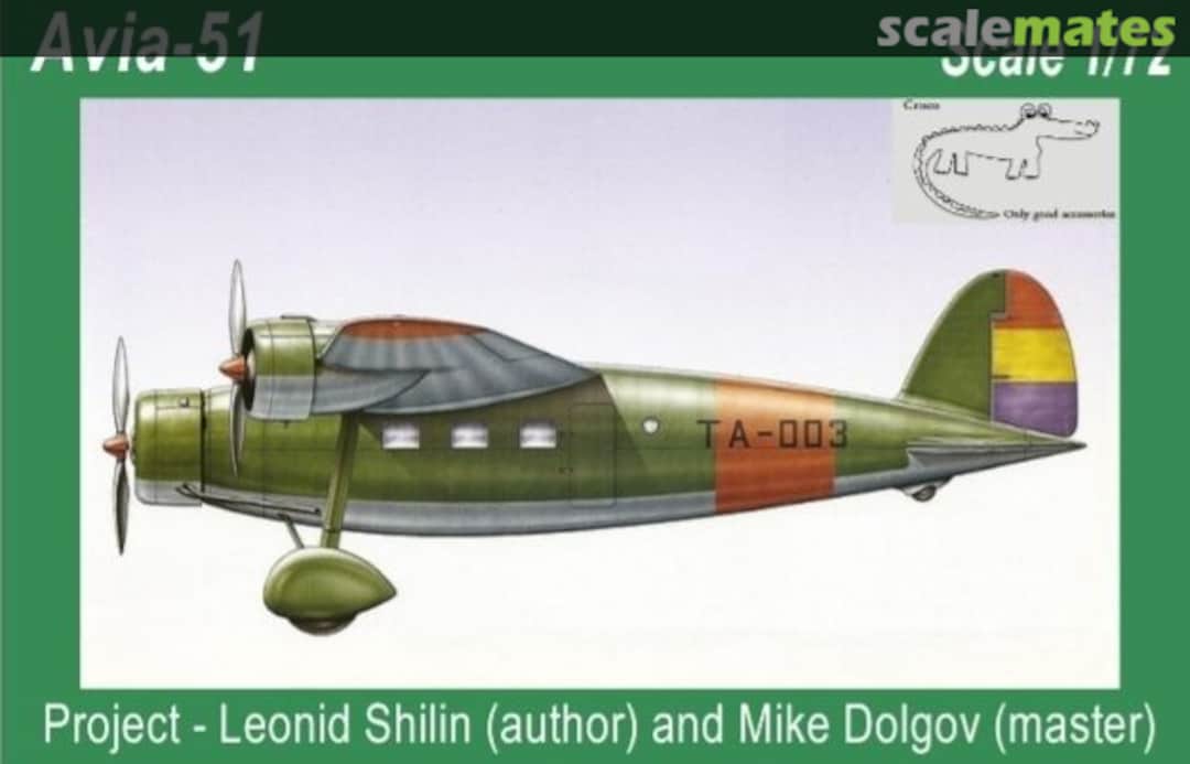 Boxart Avia-51 CMD7222 Croco Models Boxart Avia-51 CMD7222 Croco Models