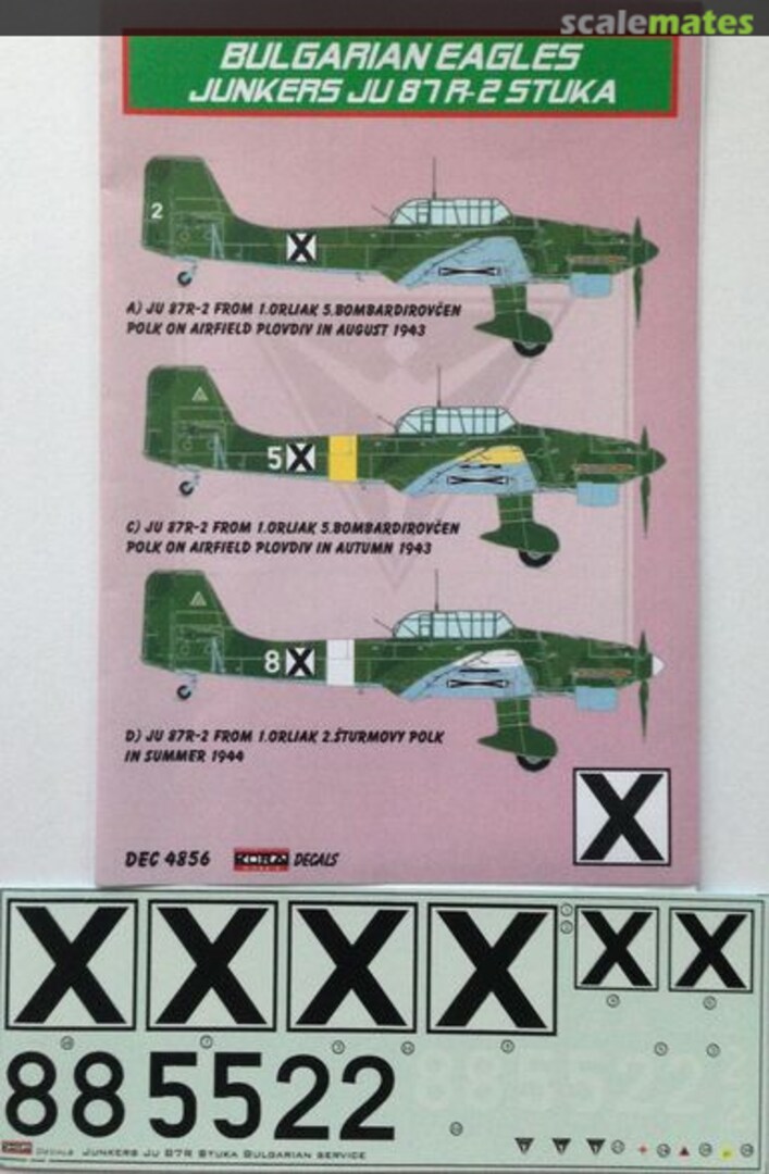 Boxart Junkers Ju 87 R-2 Stuka DEC4856 Kora Models Boxart Junkers Ju 87 R-2 Stuka DEC4856 Kora Models