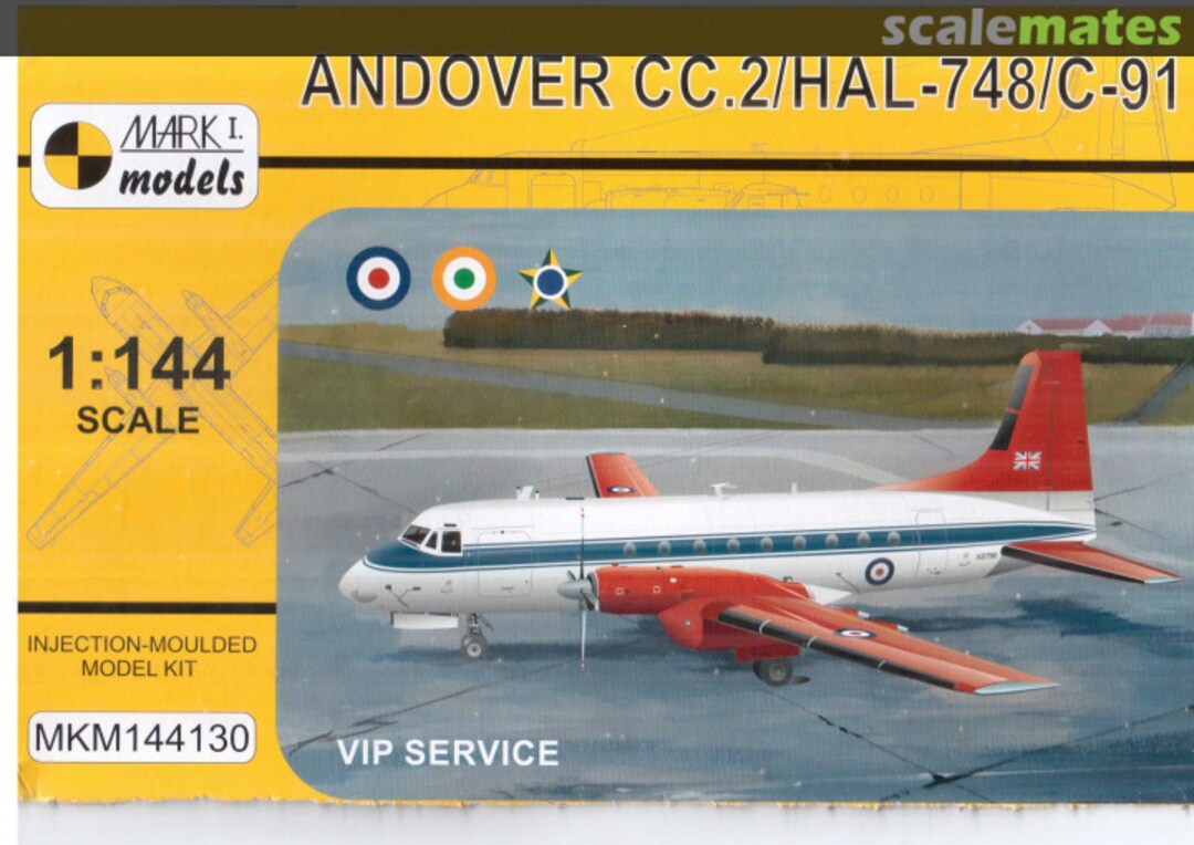 Boxart Andover CC.2/HAL-748/C-91 MKM144130 Mark I Models Boxart Andover CC.2/HAL-748/C-91 MKM144130 Mark I Models
