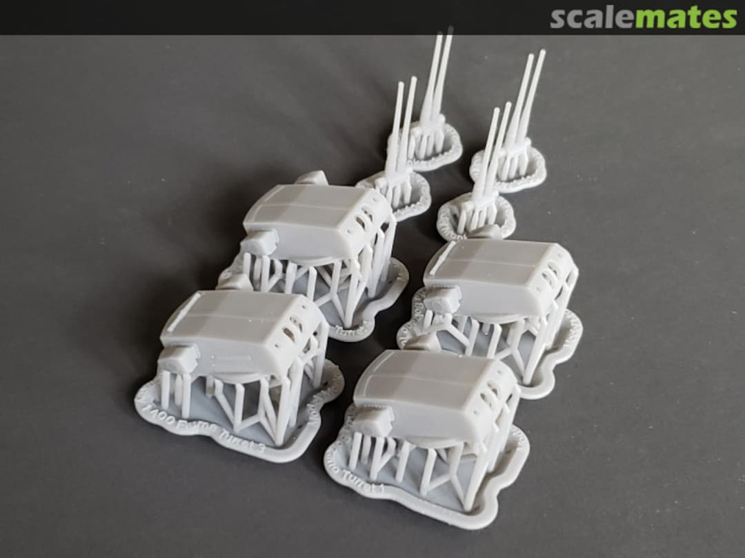 Boxart RN Fiume 203 mm/53 cal. (8"/53 cal.) Turrets with Barrels 400-Fiume turrets-4 Model Monkey Boxart RN Fiume 203 mm/53 cal. (8"/53 cal.) Turrets with Barrels 400-Fiume turrets-4 Model Monkey