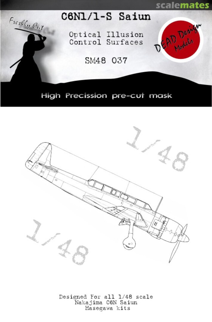 Boxart Nakajima C6N1/C6N2 Saiun Control Surfaces SM48037 DEAD Design Models Boxart Nakajima C6N1/C6N2 Saiun Control Surfaces SM48037 DEAD Design Models