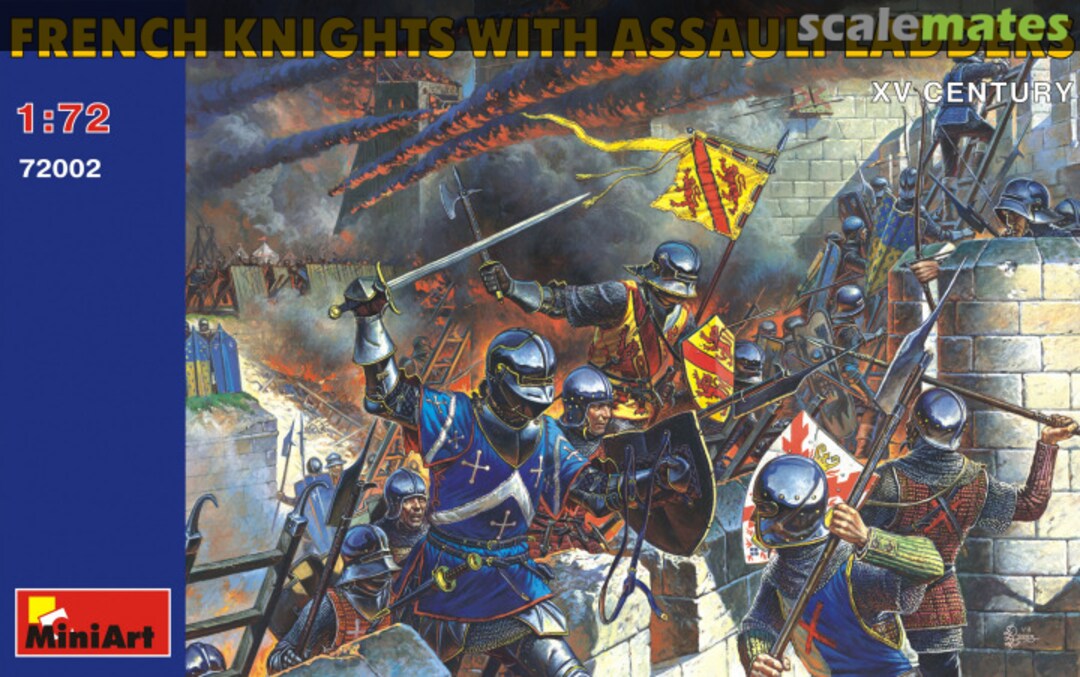 Boxart French Knights with Assault Ladders 72002 MiniArt