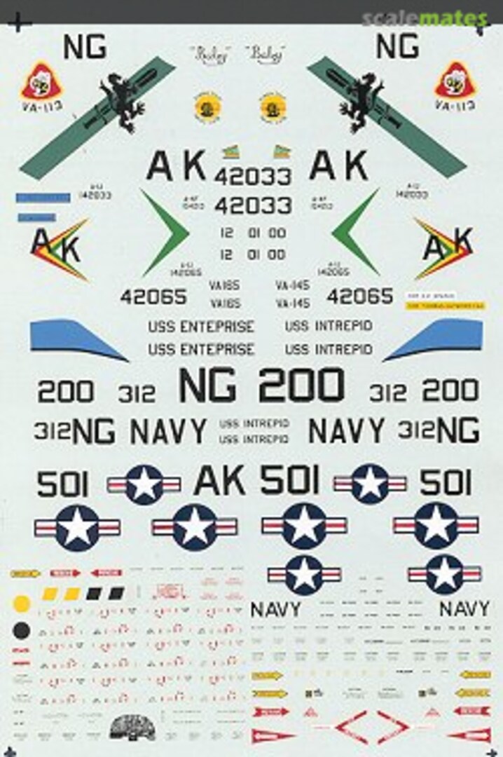 Boxart Douglas A-1 Skyraider/A-4 Skyhawk 72-401 SuperScale International Boxart Douglas A-1 Skyraider/A-4 Skyhawk 72-401 SuperScale International