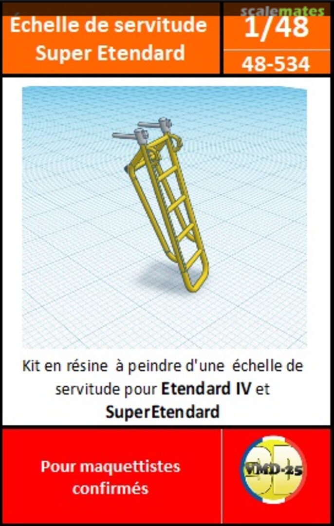 Boxart Echelle de servitude pour Etendard / Super-Etendard 48-534 VMD25_3D
