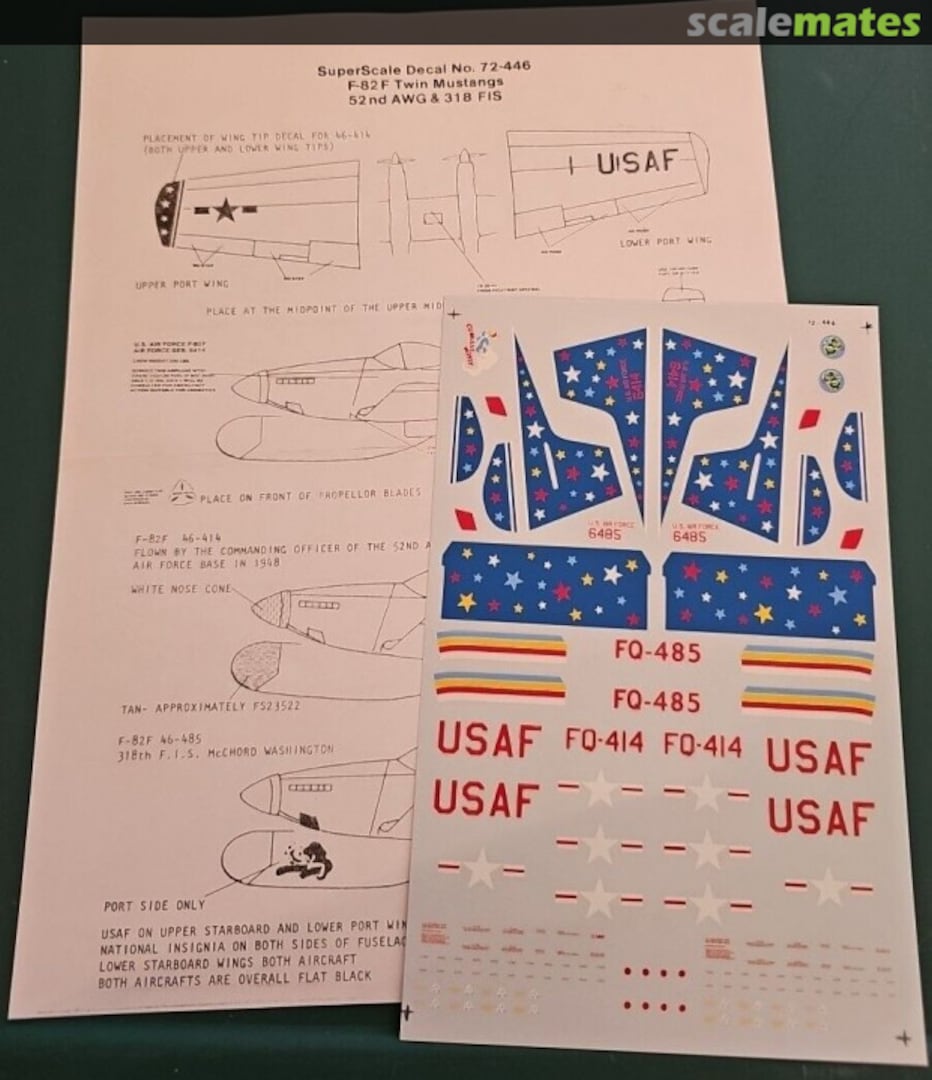 Contents F-82F Twin Mustang 72-446 SuperScale International Contents F-82F Twin Mustang 72-446 SuperScale International