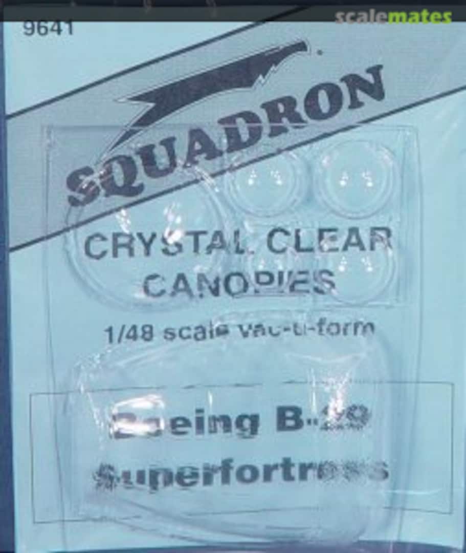 Boxart Canopy - B-29 Superfortress Canopy/Observation Bubbles 9641 Squadron Boxart Canopy - B-29 Superfortress Canopy/Observation Bubbles 9641 Squadron