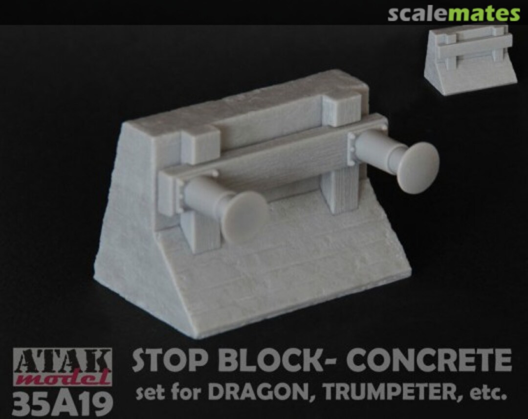 Boxart Stop Block - Concrete 35A19 Atak Model Boxart Stop Block - Concrete 35A19 Atak Model