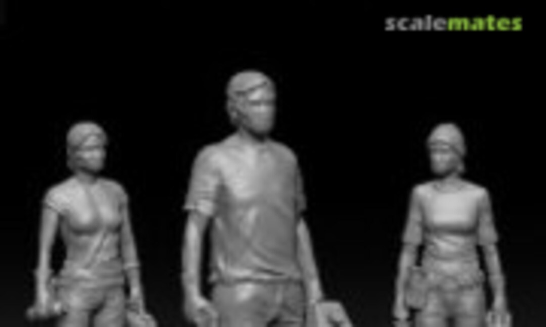 1:35 Survivors - "Lets find some Water" - Big SET (3 Figures) (MAiM MAIM35269) MAIM35269