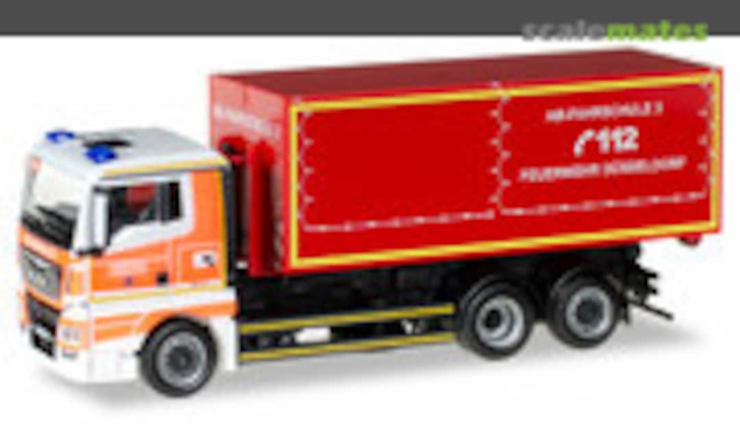 MAN TGX XL Abrollcontainer-LKW &quot;Feuerwehr Düsseldorf&quot; (Herpa 921121)
