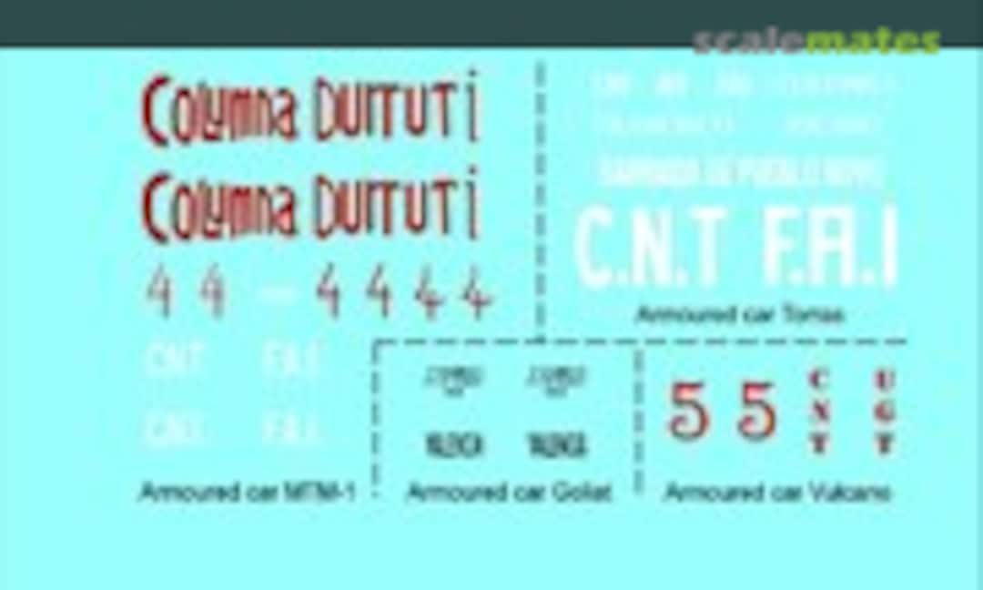 1:72 Spanish Civil War - Republican Forces 3 (Black Lion Decals 72056) 72056