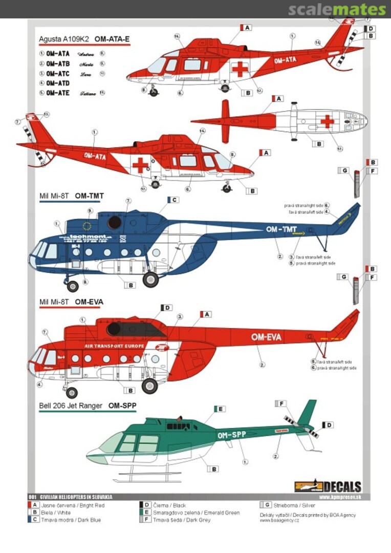 Boxart Civilian helicopters in Slovakia 72-001 KPM Prešov Boxart Civilian helicopters in Slovakia 72-001 KPM Prešov