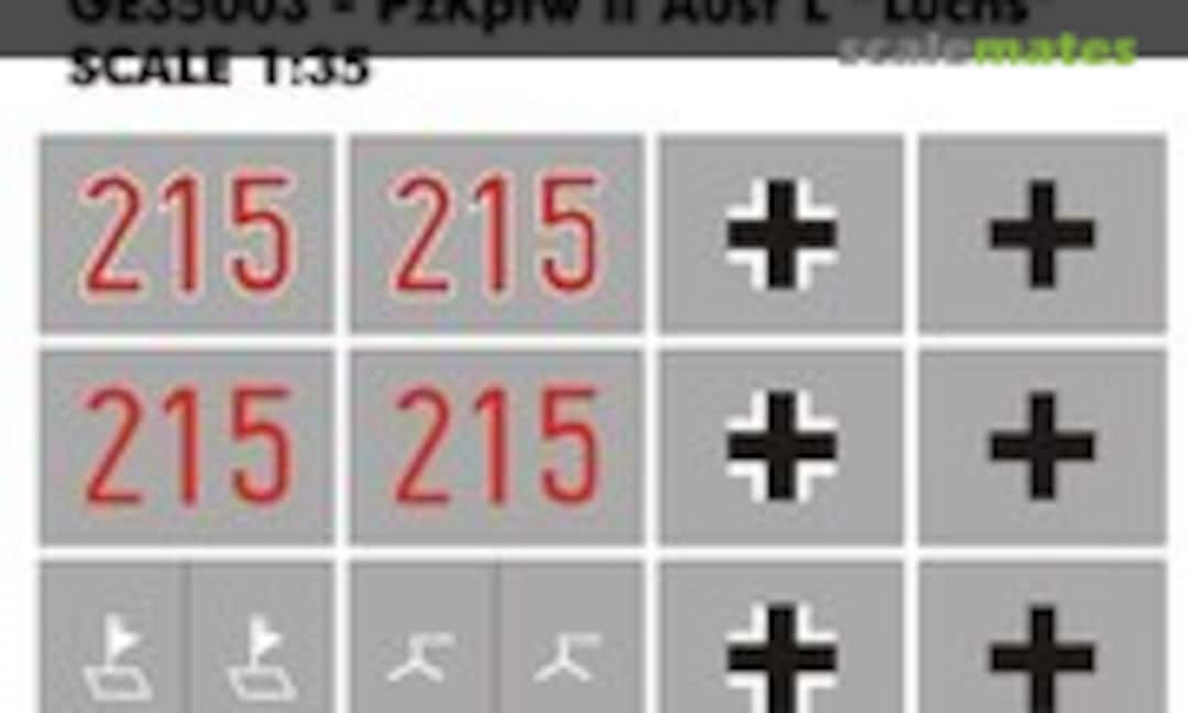 1:35 Mask for PzKpfw II L Luchs (Hobby Plus GE35003) GE35003