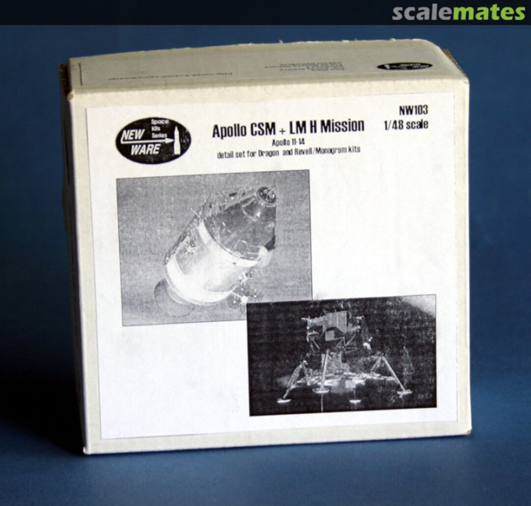Boxart Apollo CSM + LM H mission detail set pack NW103 New Ware Boxart Apollo CSM + LM H mission detail set pack NW103 New Ware