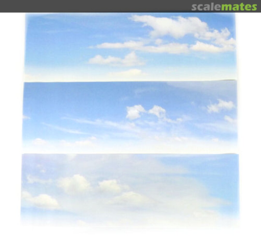 Boxart Small Backscene - Cloudy Sky (1372 x 152mm) GM755 Gaugemaster