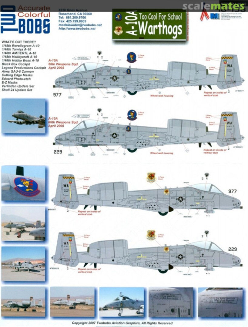 Boxart A-10A 48-138 TwoBobs Aviation Graphics Boxart A-10A 48-138 TwoBobs Aviation Graphics