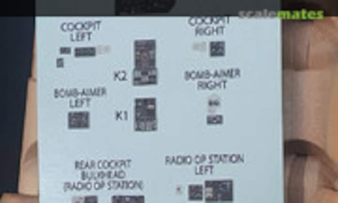 1:72 Instrument Panels B26B/C Marauder (Kits-World KW3D1721041) KW3D1721041
