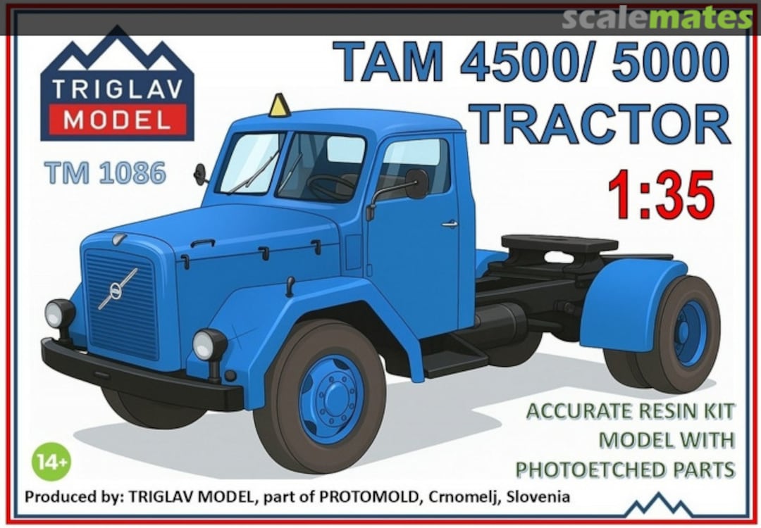 Boxart ТАМ 4500/ 5000 Tractor TM 1086 Triglav model