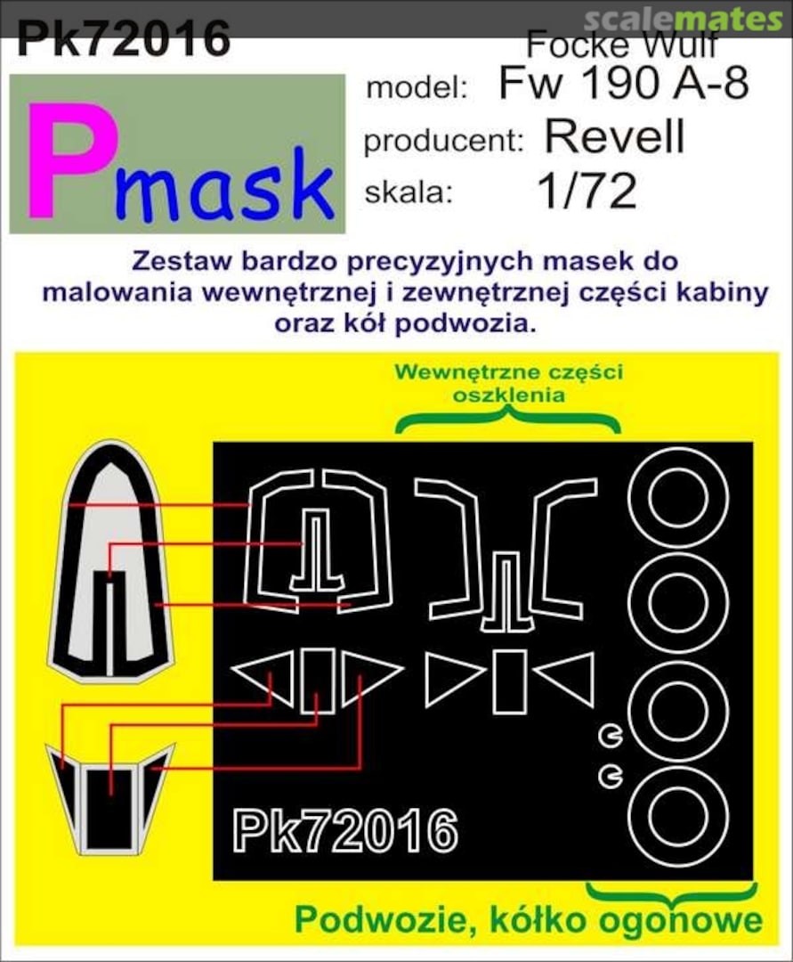 Boxart Focke Wulf Fw 190 A-8 PK72016 Pmask Boxart Focke Wulf Fw 190 A-8 PK72016 Pmask