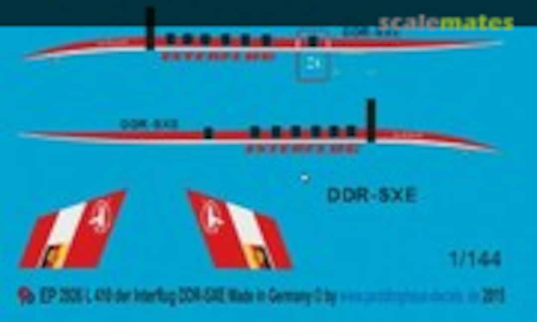 1:144 L410 der Interflug DDR-SXE (Peddinghaus-Decals EP 2926) EP 2926