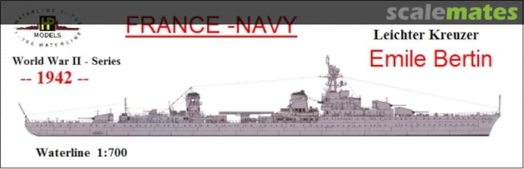Boxart Leichter Kreuzer Emile Bertin WW II-WL-F-024 HP-Models
