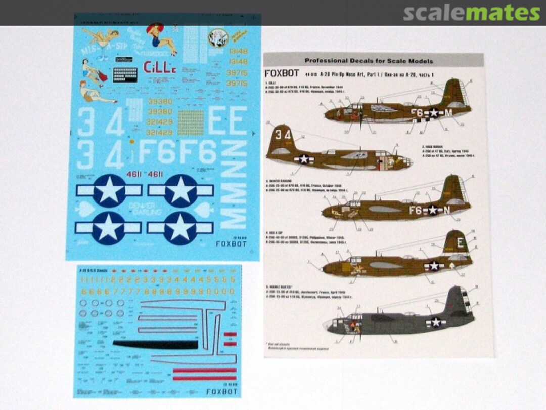 Boxart A-20 Pin-Up Nose Art 48-019 Foxbot Boxart A-20 Pin-Up Nose Art 48-019 Foxbot