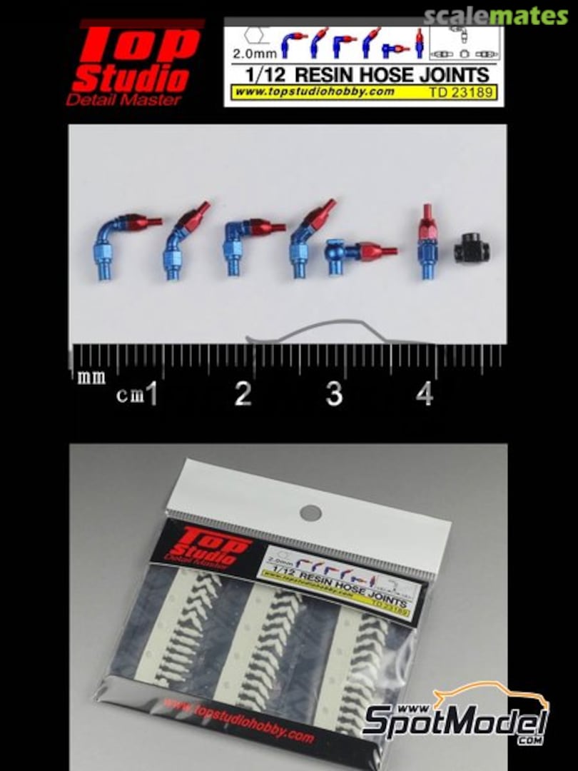 Boxart Hose Joints (2.0 mm) TD23189 Top Studio