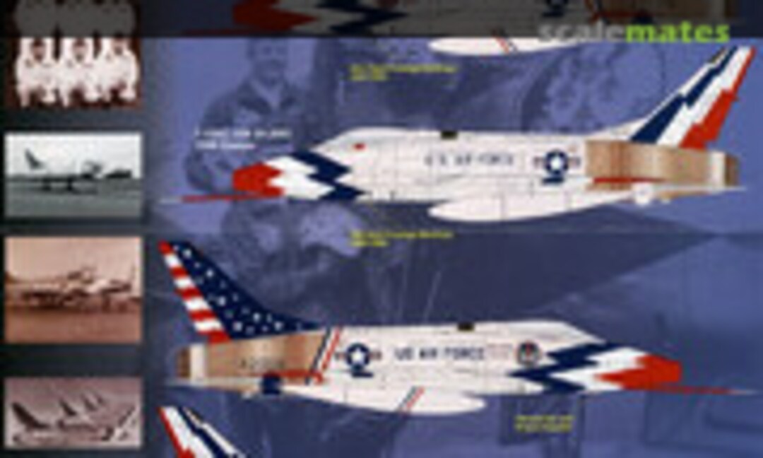1:48 F-100C USAFE Skyblazers (TwoBobs Aviation Graphics 48-208) 48-208