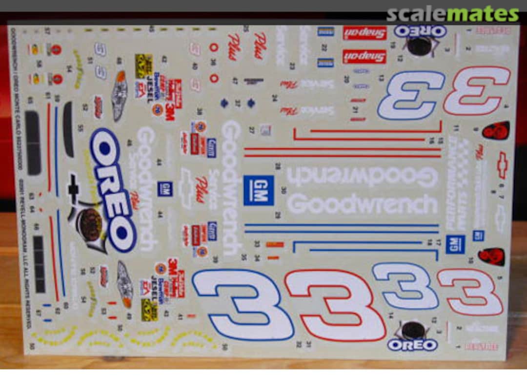 Boxart #3 Goodwrench Oreo Monte Carlo REV50 Powerslide Decals